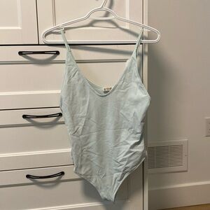 Light Blue Free People Bodysuit
